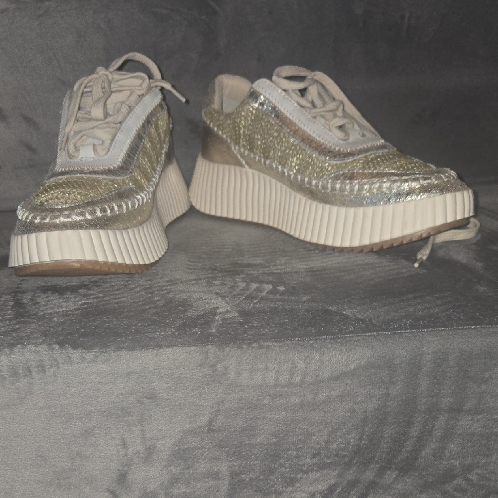Dolce Vita Metallic Platform Sneakers